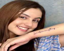 She had inked a tattoo on her left forearm writing 